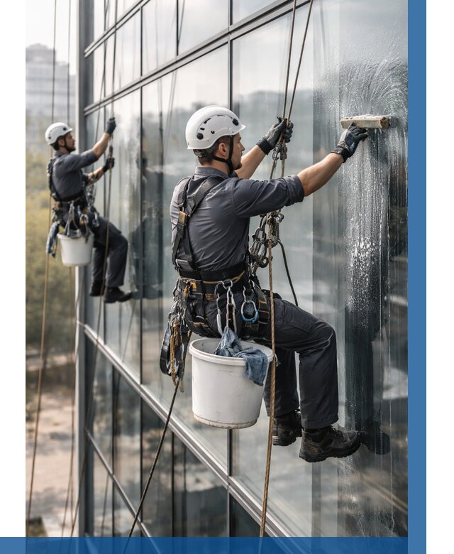 Мойка сплошного остекления в Куйбышеве, заказать от 311 р.| ВЫСОТНИК-Кбш