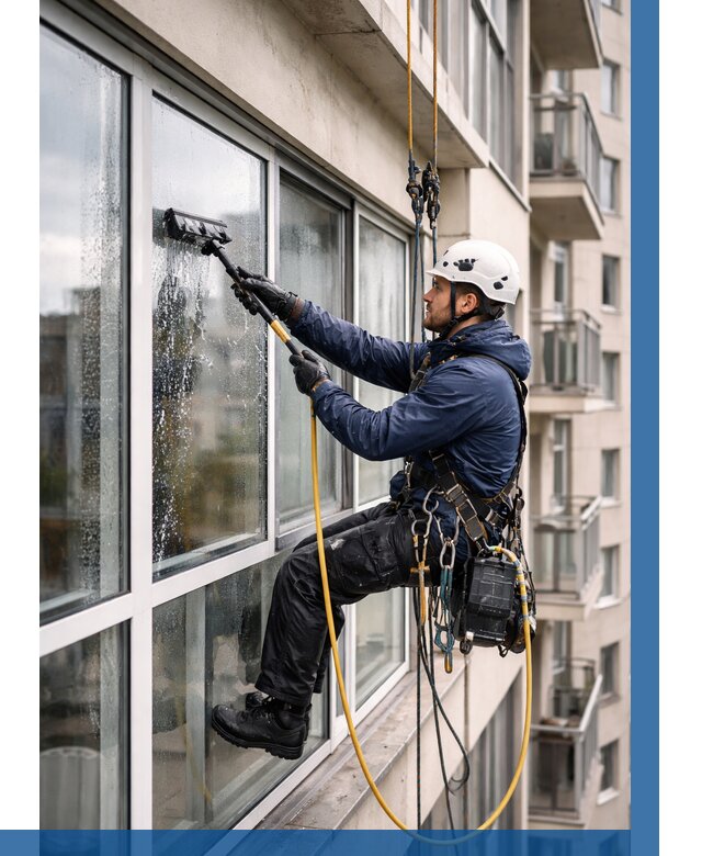 Мойка балконного остекления в Куйбышеве от 3629 р. | ВЫСОТНИК-Кбш