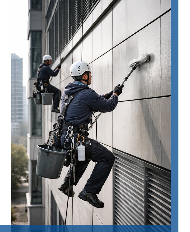 Мойка вентилируемого фасада в Куйбышеве от 259 р. | ВЫСОТНИК-Кбш