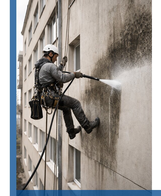 Профессиональная очистка фасадов от плесени в Куйбышеве