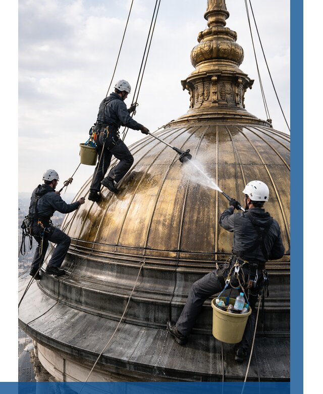 Мойка куполов и шпилей в Куйбышеве от 8295 р. - заказать | ВЫСОТНИК-Кбш