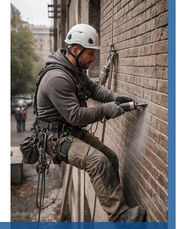 Расшивка кирпичных швов в Куйбышеве от 622 р. | ВЫСОТНИК-Кбш