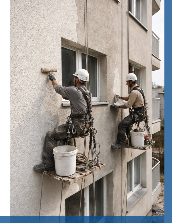 Нанесение короеда на фасад в Куйбышеве от 467 р. | ВЫСОТНИК-Кбш