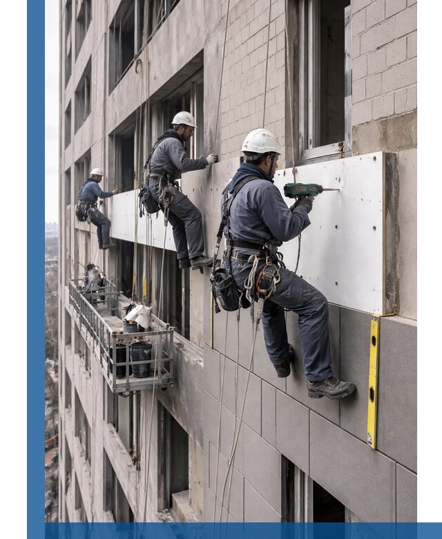 Монтаж фасадных термопанелей высокого качества в Куйбышеве