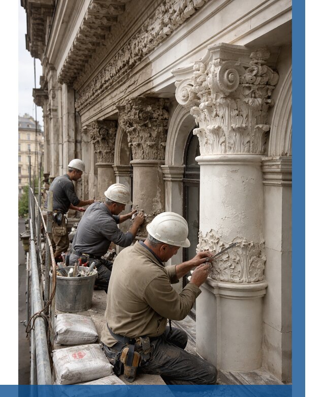 Реставрация фасадной лепнины в Куйбышеве от 2592 р. | ВЫСОТНИК-Кбш