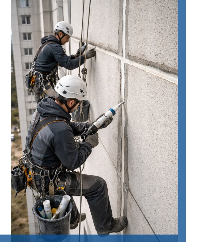 Герметизация межпанельных швов в Куйбышеве от 726 р. | ВЫСОТНИК-Кбш