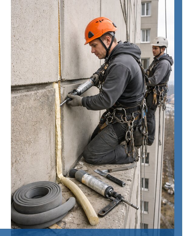 Теплый шов межпанельные швы в Куйбышеве от 726 р. | ВЫСОТНИК-Кбш