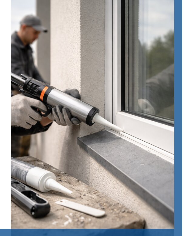 Герметизация монтажных швов окон в Куйбышеве от 674 р. | ВЫСОТНИК-Кбш