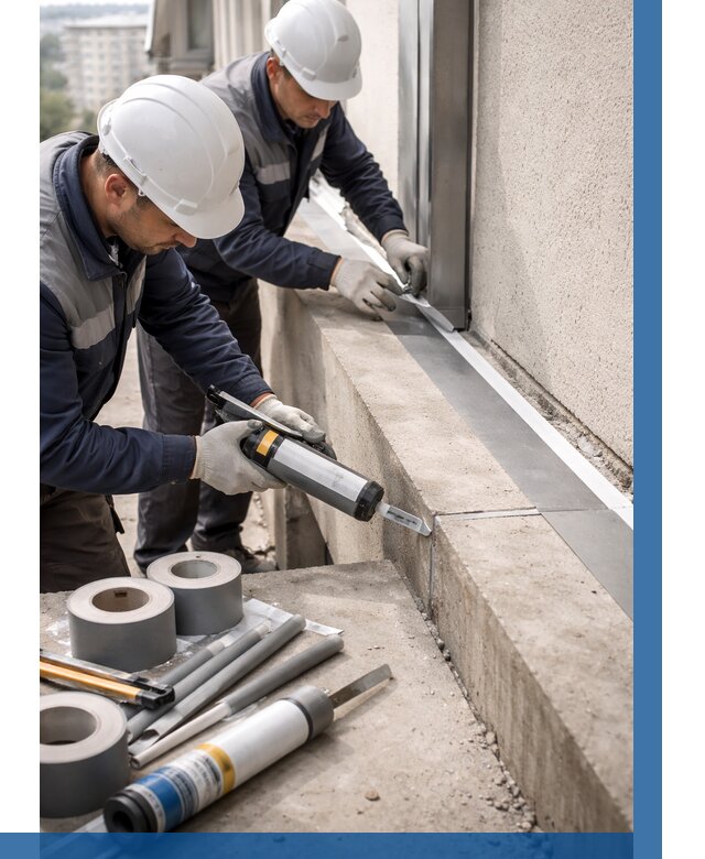 Герметизация примыкания балкона в Куйбышеве от 4666 р. | ВЫСОТНИК-Кбш