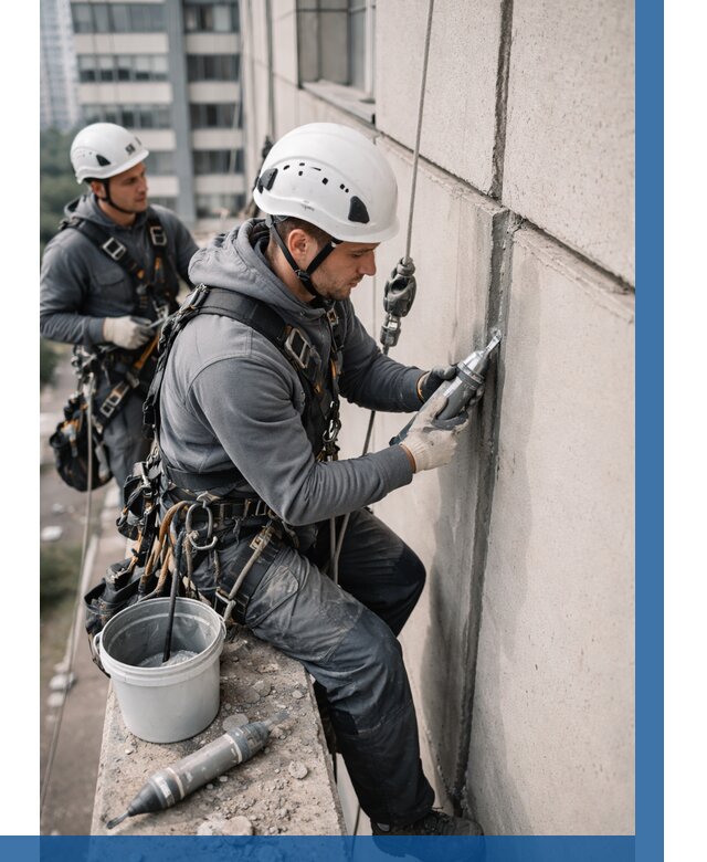 Ремонт деформационных швов здания в Куйбышеве от 1037 р. | ВЫСОТНИК-Кбш