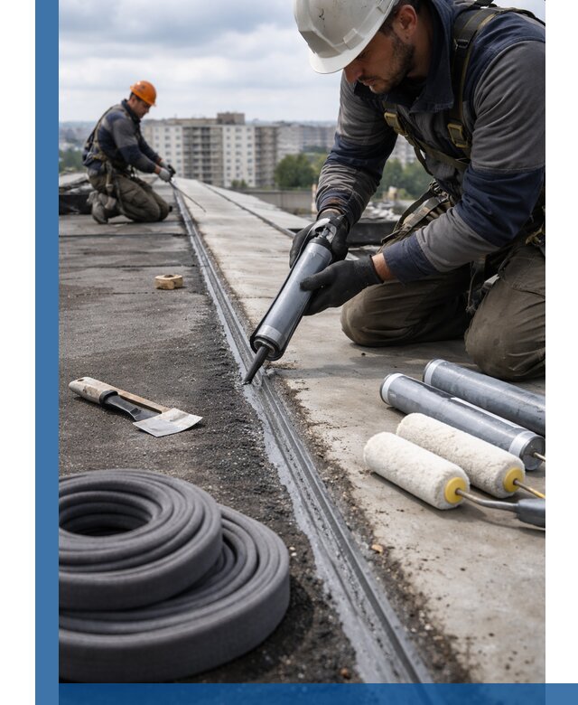 Герметизация швов кровли в Куйбышеве с гарантией герметичности