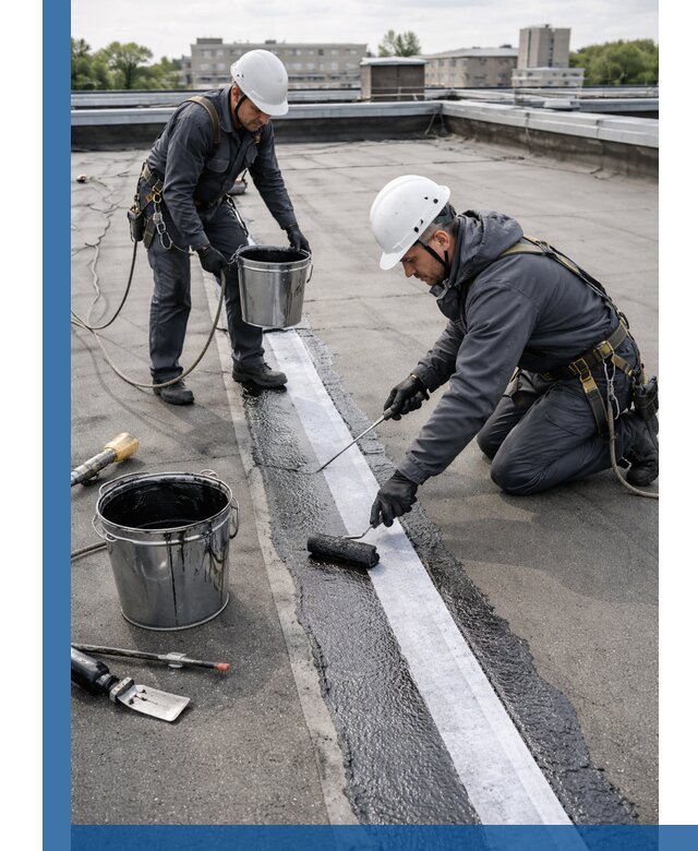 Гидроизоляция кровли мастикой в Куйбышеве надежная защита