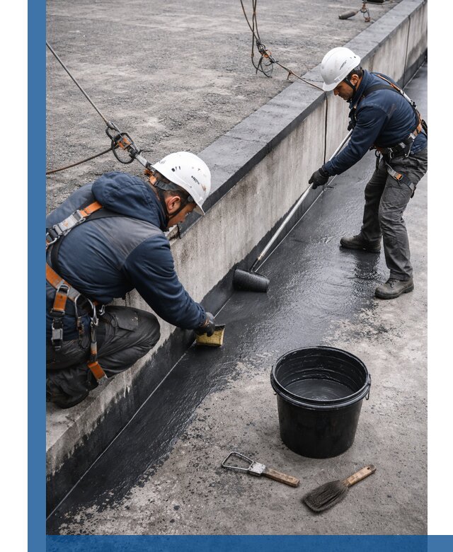 Гидроизоляция кровли жидкой резиной профессионально в Куйбышеве