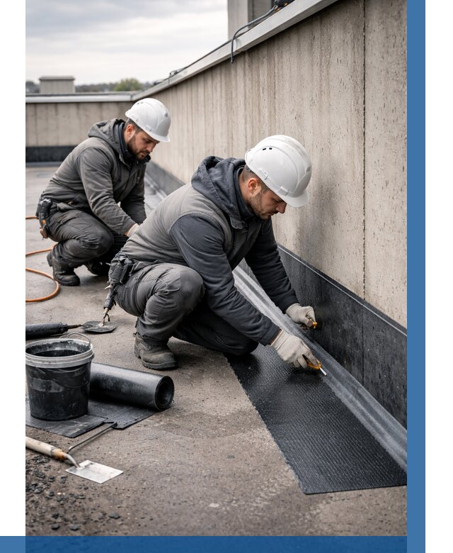 Гидроизоляция примыканий на кровле в Куйбышеве от 933 р. | ВЫСОТНИК-Кбш