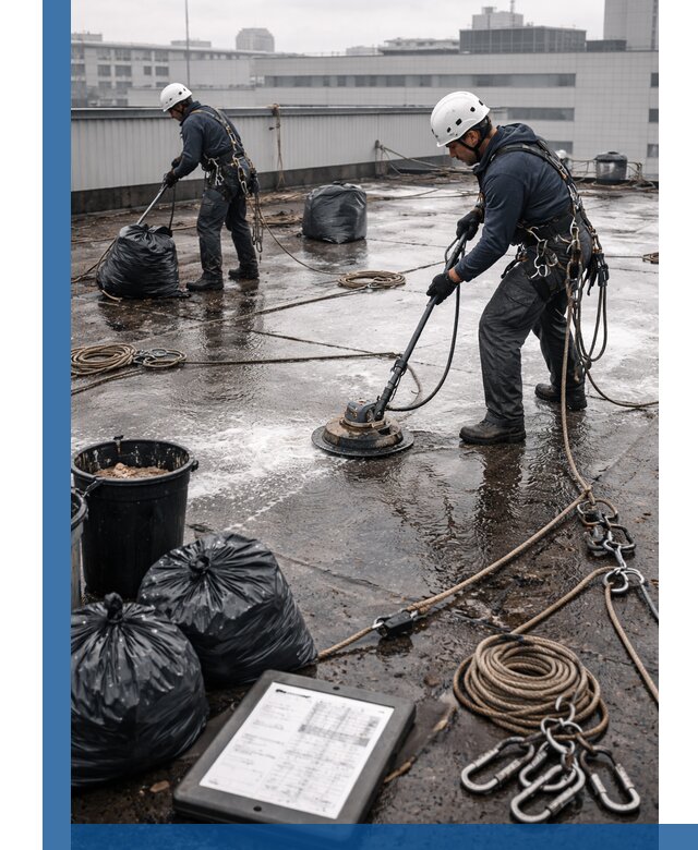 Плановая очистка кровли по графику в Куйбышеве для безопасности