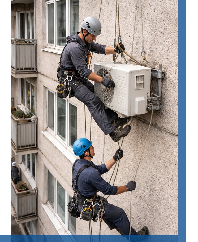 Перенос внешнего блока кондиционера в Куйбышеве от 9332 р.| ВЫСОТНИК-Кбш