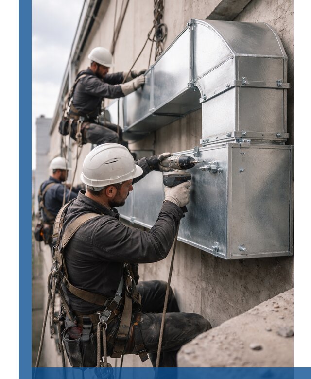 Профессиональный монтаж вентиляционных коробов в Куйбышеве под ключ