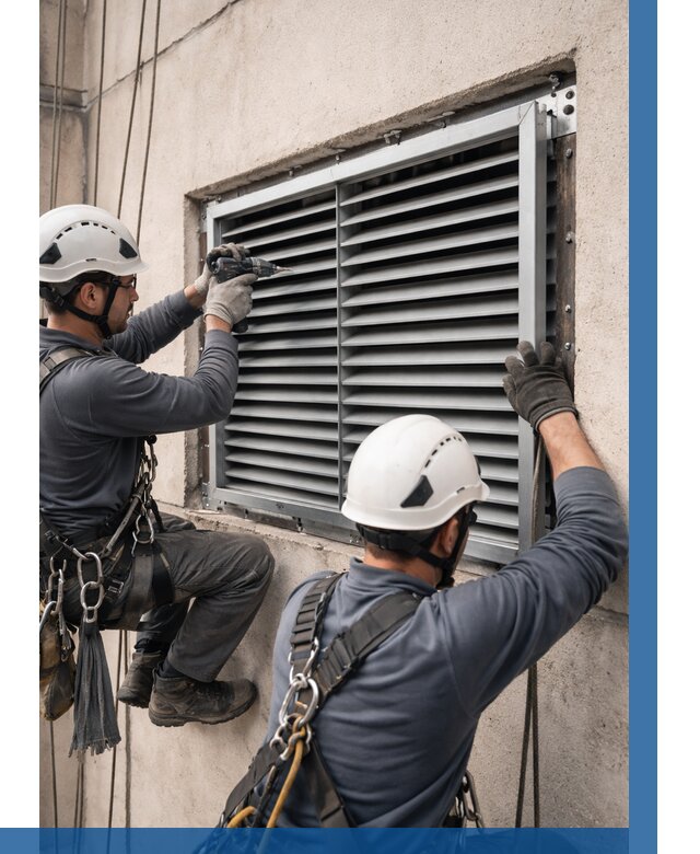 Монтаж вентиляционных решеток в Куйбышеве от 4666 р. | ВЫСОТНИК-Кбш