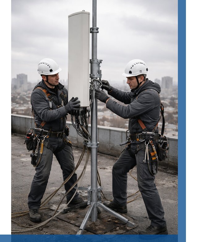 Монтаж антенн связи на крыше в Куйбышеве от 8814 р. | ВЫСОТНИК-Кбш