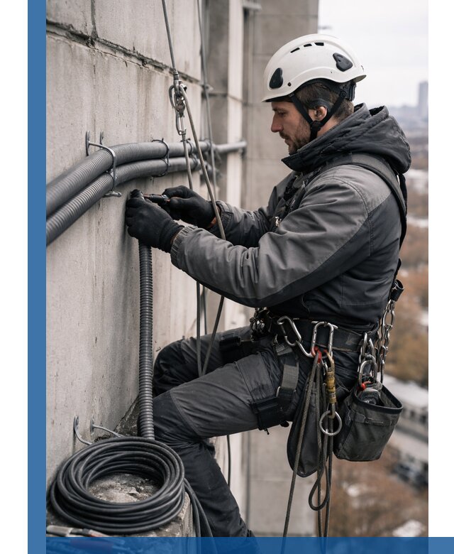 Профессиональный монтаж гофры для кабеля в Куйбышеве с гарантией