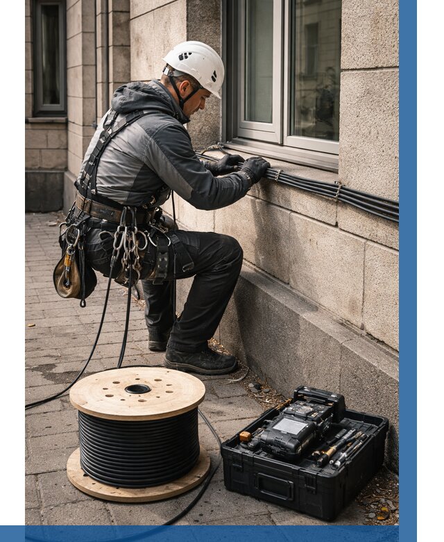 Прокладка оптоволоконного кабеля в Куйбышеве от 830 р. | ВЫСОТНИК-Кбш