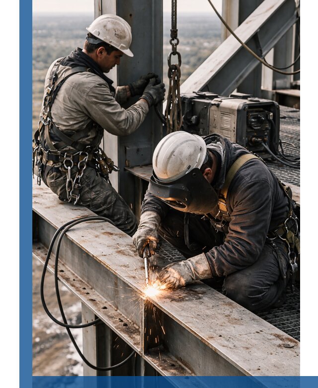 Высотные сварочные работы в Куйбышеве для промышленных объектов