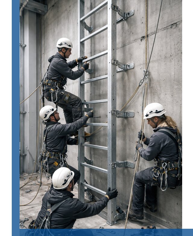 Монтаж металлических лестниц в Куйбышеве под ключ со гарантией