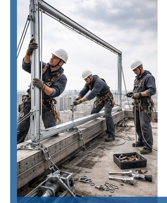 Монтаж крышных рекламных конструкций под ключ в Куйбышеве