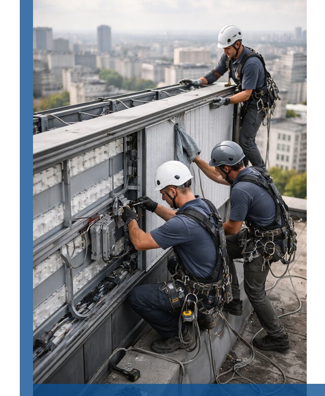 Профессиональное обслуживание крышной рекламы в Куйбышеве под ключ