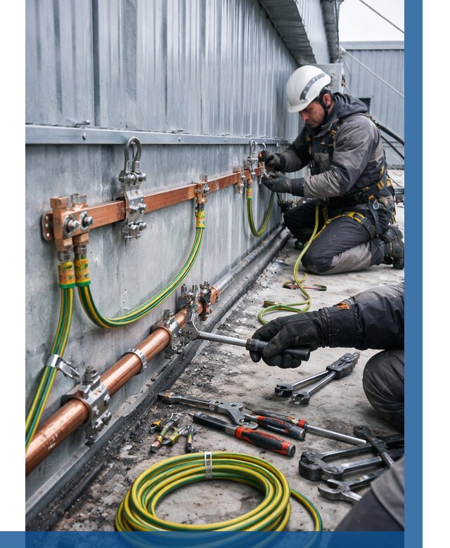 Монтаж заземления здания в Куйбышеве от 25923 р. | ВЫСОТНИК-Кбш