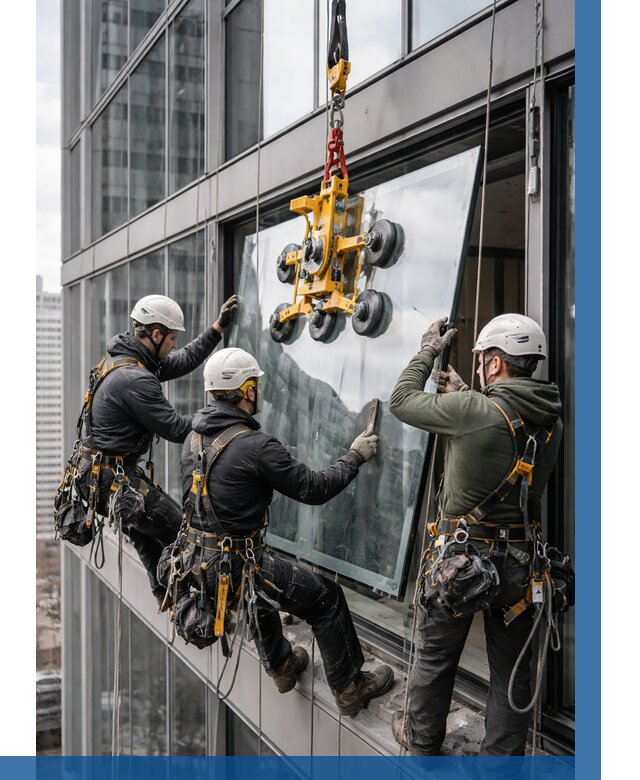 Фасадное остекление зданий под ключ в Куйбышеве от 10369 р. | ВЫСОТНИК-Кбш