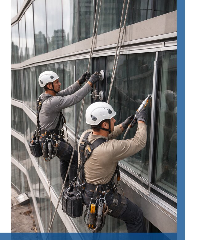 Радиусное остекление фасада в Куйбышеве от 12443 р. | ВЫСОТНИК-Кбш