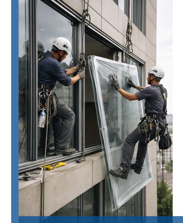 Профессиональная замена стекла в витраже в Куйбышеве с гарантией