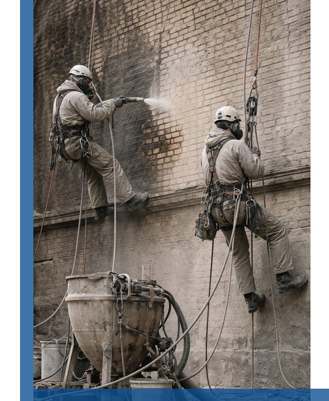 Пескоструйная очистка фасадов в Куйбышеве профессионально