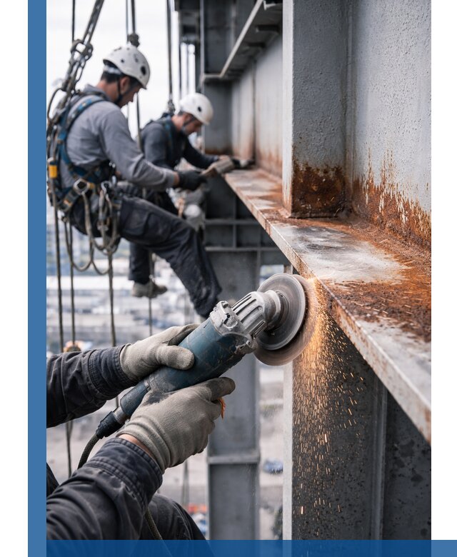 Зачистка металла от ржавчины и подготовка поверхностей в Куйбышеве