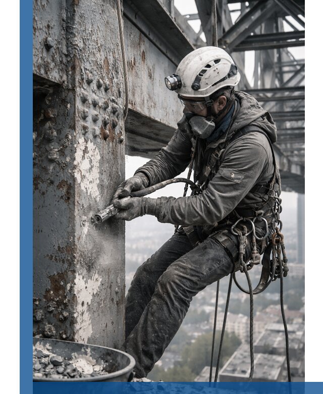 Удаление старой краски с металлических конструкций в Куйбышеве