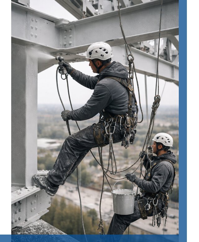 Покраска металлоконструкций на высоте в Куйбышеве 363 р |ВЫСОТНИК-Кбш