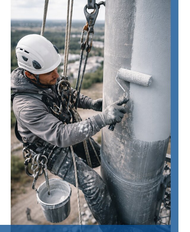 Покраска мачт связи под ключ в Куйбышеве от 881 р. | ВЫСОТНИК-Кбш