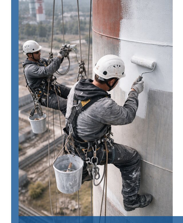 Покраска дымовых труб в Куйбышеве: антикоррозийная защита и восстановление