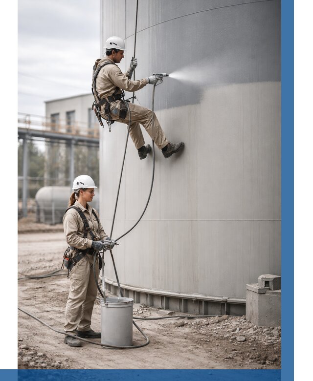 Покраска резервуаров в Куйбышеве от 1244 р. | ВЫСОТНИК-Кбш — заказать