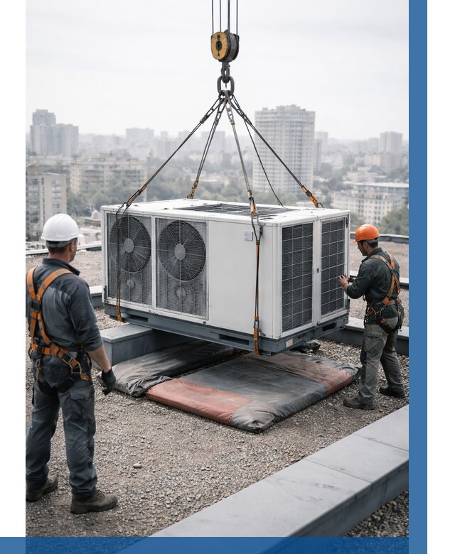 Подъем груза на крышу в Куйбышеве от 5185 р. | ВЫСОТНИК-Кбш заказать