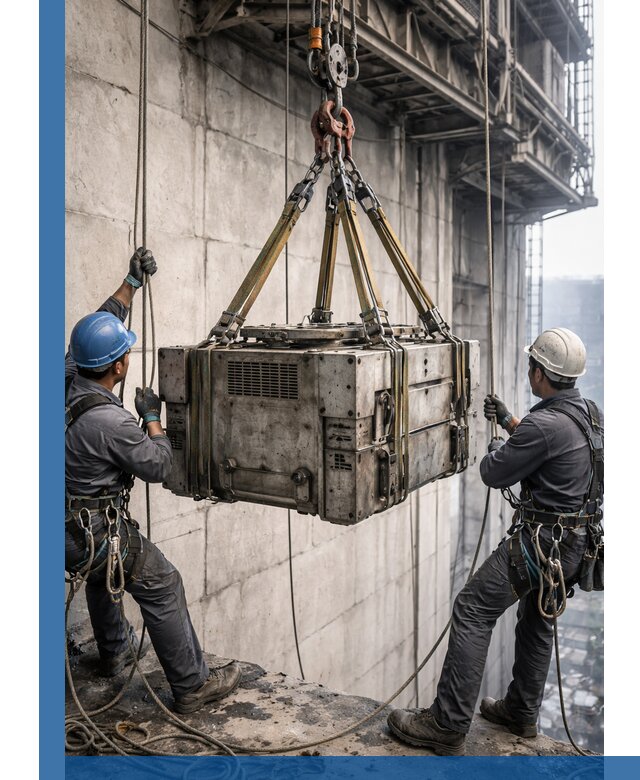 Такелажные работы на высоте, подъем и монтаж грузов в Куйбышеве