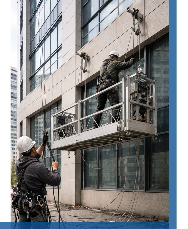 Монтаж и подъем фасадной люльки в Куйбышеве от 12443 р. | ВЫСОТНИК-Кбш