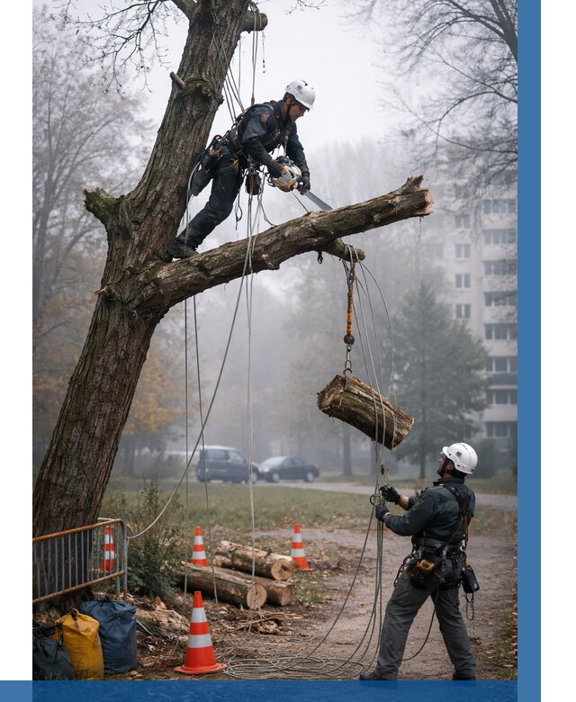 Удаление аварийных деревьев в Куйбышеве от 15554 р. | ВЫСОТНИК-Кбш